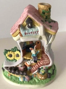 Easter Village Bunny Bootery Holiday Spring House Home Porcelian Decoration - Picture 1 of 5