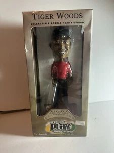 Tiger Woods Upper Deck Premium Playmakers In BOX Red Shirt RARE Bobble Head TB1 - Picture 1 of 5