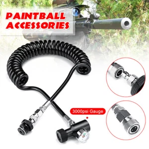 3000psi Paintball HPA Systeme Fernleitungsspule CO2 Schlauch Schnelltrennadapter - Bild 1 von 10