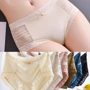Slip donna vita media pizzo floreale senza cuciture perizoma taglie forti intimo 90819 - Foto 1 di 30