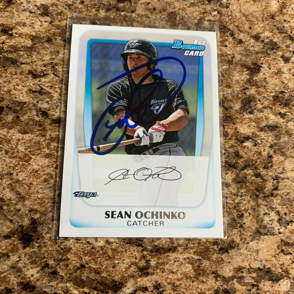 Sean Ochinko Signed 2011 Bowman Auto Rc Toronto Blue Jays - Image 1 of 1