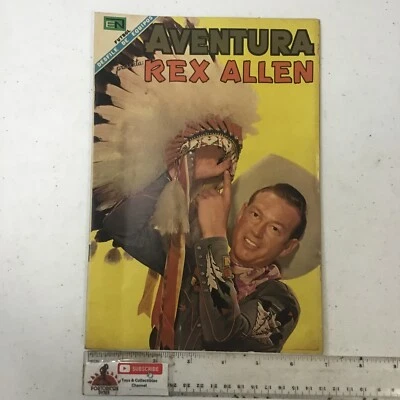 1968 SPANISH MEXICAN COMICS AVENTURA #531 REX ALLEN WESTERN NOVARO MEXICO - Image 1 of 4