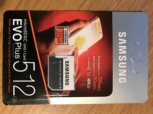 Cartes neuves Micro ds Cx évo plus 512 go Samsung avec adaptateur SD - Zdjęcie 1 z 1