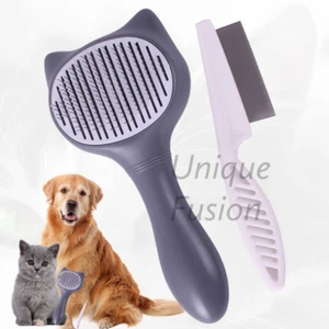 Peine removedor masaje limpiador de pelo para mascotas perro gato autolimpieza - Imagen 1 de 10