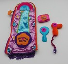 Groovy Girls Lot With Doll Sized Sleeping Bag Plus 3 Misc Pieces, Hairdryer Etc