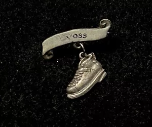 VOSS Vintage Ski Pin Badge NORWAY Travel Souvenir Dangler Hiking Skiing Boot - Picture 1 of 3
