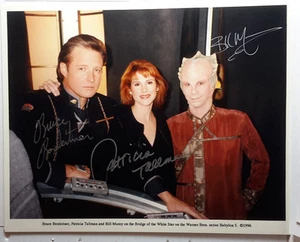 Autógrafo de Babylon 5 8x10 foto firmada por Tallman, Boxleitner, momia-(LHAU-699) - Imagen 1 de 1