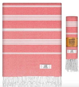 Toalla Turca 100% Algodón 38X70 Diseño Sultán Coral - Imagen 1 de 5