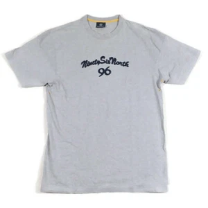 Ninety Six North T-Shirt Mens Size XL SS Crew Neck Applique 100% Cotton Gray - Picture 1 of 12