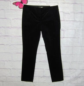 Pantaloni skinny moderni in velluto nero LOFT taglia 4 nuovi! - Foto 1 di 7