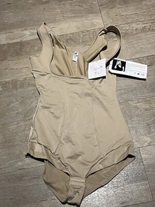 NWT Sonic Slimmers by Kathleen Kirkwood Beige Bodysuit Shapewear 1X - Picture 1 of 8