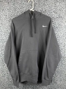 Nike Faded Grey Hoodie Gr. XL Tasche Swoosh Black Tag CJ1611-060 Y2K Etikett - Bild 1 von 13