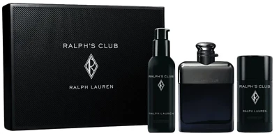 Ralph Lauren Ralph's Club EDP SP 3,4 oz + 2,5 oz bálsamo para después del afeitado + desodorante de 2,6 oz Foto 1 de 3