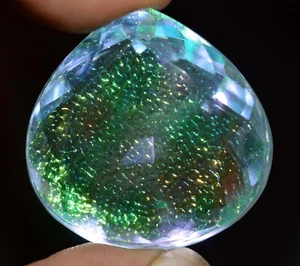 120 Cts Natural Certified Heart Cut Monarch Fire Opal Doublet Loose Gemstone - Picture 1 of 5