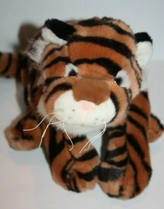 Aurora Plush Full Body Tiger Puppet 14" Cuddly Stuffed Animal Wild Cat Soft Toy - Picture 1 of 10