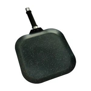 11-inch Nonstick Heavy Gauge Aluminum Square Griddle, Single Stove Frying Pan - Picture 1 of 8