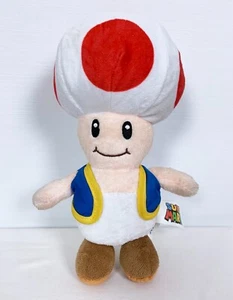 Nintendo Super Mario Bros Toad Plush Doll 22cm 2022 - GENUINE - Picture 1 of 5
