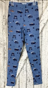 Fatface Kids Girls Camping Cotton Stretch Floral Leggings Pants Size 12/13 - Picture 1 of 6
