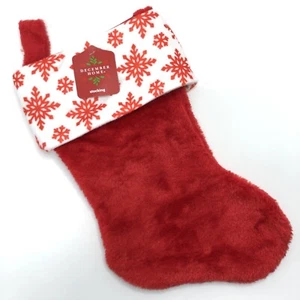 Weihnachtsstrumpf Schneeflocke 13,5 Zoll lang Dezember Haus - Bild 1 von 7