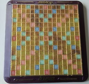 Deluxe Scrabble Turntable  50th Anniversary Collectors Board ONLY Rotating