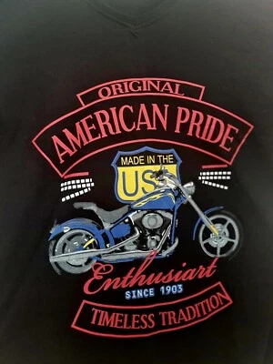 Harley Davidson T-SHIRT Noir, grande taille. - Photo 1/4