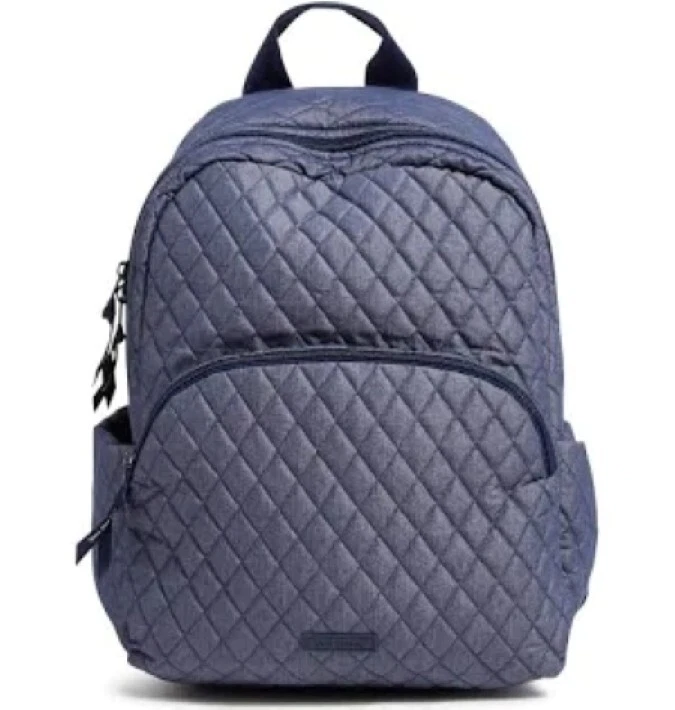 Vera Bradley Denim Blue Quilted Backpack New with Tags - Image 1 of 3