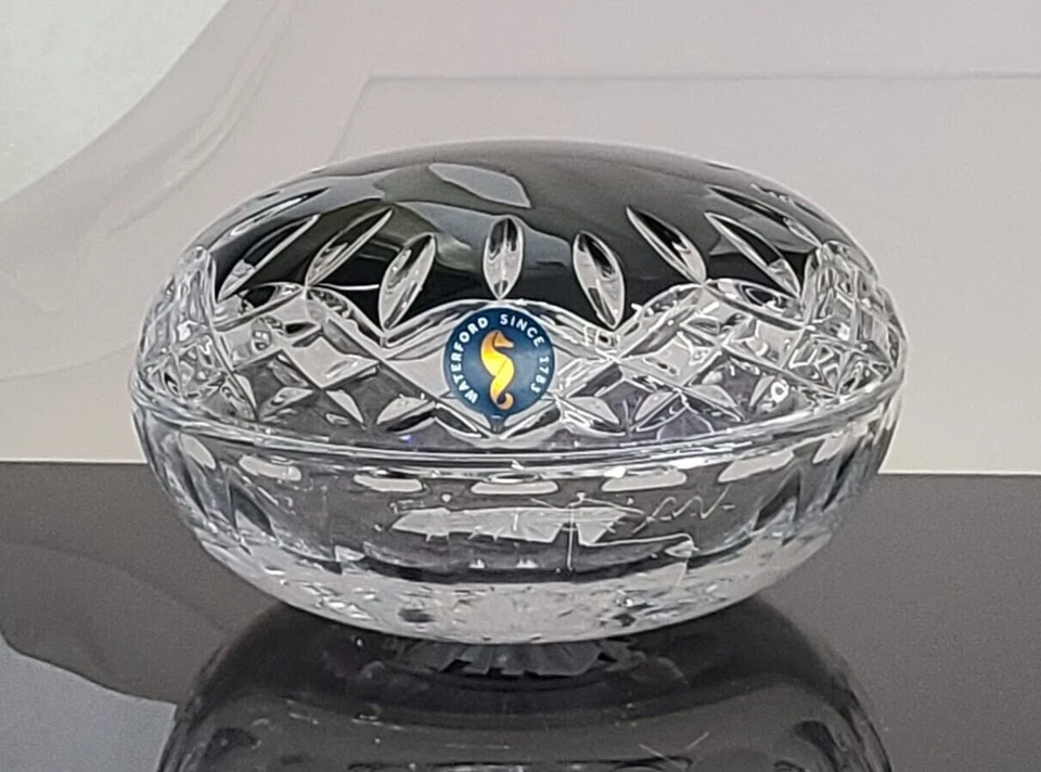 Waterford 1062069 Lismore Black Covered Box Crystal Candy Dish