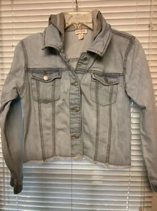 Cat & Jack, Girls, Hooded, Denim, Jacket. Size 14. Euc! - Picture 1 of 11