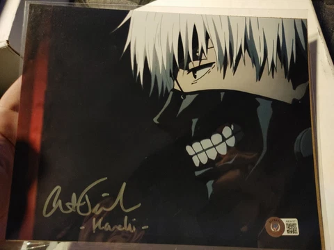 Austin Tindle Auto - TOKYO GHOUL "Ken Kaneki" Signed 8x10 Beck COA Bam ANIME Box Cover
