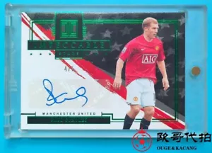 2021-22 Panini Impeccable Manchester United Paul Scholes Stars Auto 4/5 - Picture 1 of 2