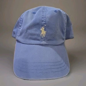 Polo By Ralph Lauren Baseball Cap Unisex One Size Blue Embroidered Pony Snapback - Picture 1 of 4