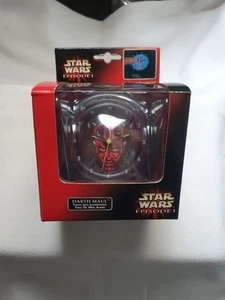 Vintage Star Wars Episode 1 Darth Maul Touch Lens illuminating Alarm Clock A/F - Picture 1 of 3