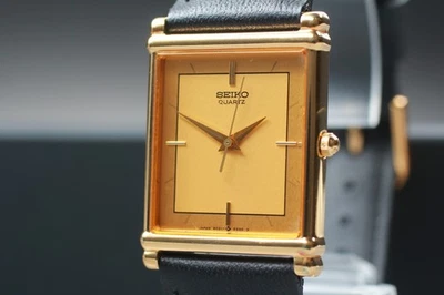 Винтажные 1984 Seiko колесница 9021-5270 золотой бак SGP кварцевые мужские часы из Японии - Изображение 1 из 4