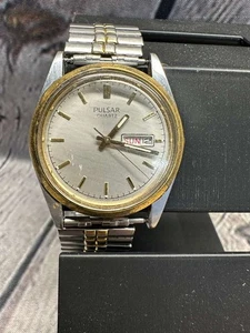 Vintage Pulsar Watch Mens Two-Tone Presidential V533-8B50  BY SEIKO - Picture 1 of 22