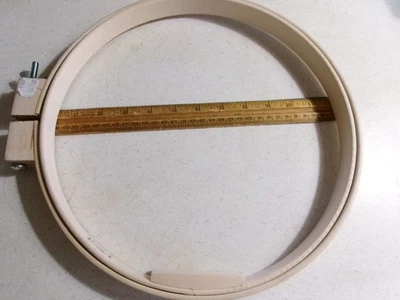 Wooden Embroidery Hoop Needlepoint Quilt Sewing 12" Screw Closure Round - Image 1 of 4