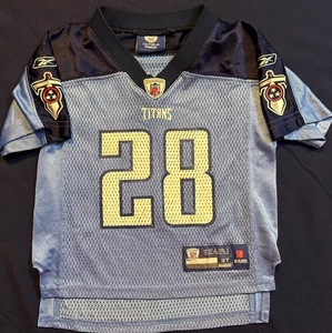 Kleinkind Reebok Tennessee Titans #28 Chris Johnson 3T On Field Trikot - Bild 1 von 7