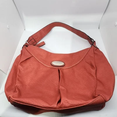 Rosetti Bolso de Hombro Cartera Coral Rojo Imitación Cuero Hobo Bolso de Mano Foto 1 de 4