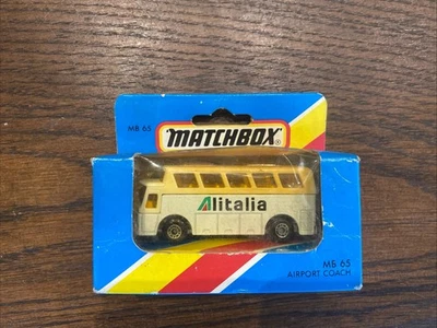 Matchbox MB65 Alitalia Airport Coach Vintage Unopened Box #857 - Image 1 of 4