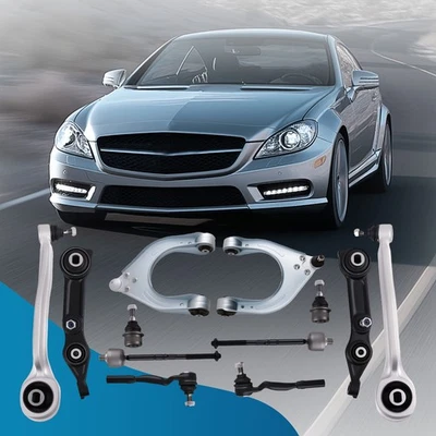 12 Pcs Front Control Arms Tie Rods Ball Joints for Mercedes Benz E320 2003-2008 - Image 1 of 4