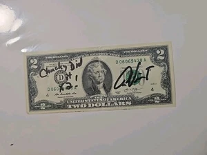 Autograph 2 Dollar Bill Signed By Alex Vincent - Picture 1 of 7