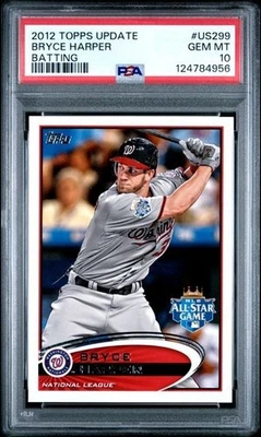 2012 Topps Update Bryce Harper Batting #US299 PSA 10 Rookie RC Nationals - Image 1 of 2