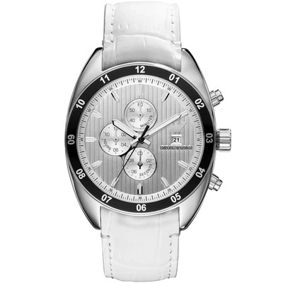 Orologio Cronografo Uomo Emporio Armani 42mm AR5915 Bianco - Immagine 1 di 4