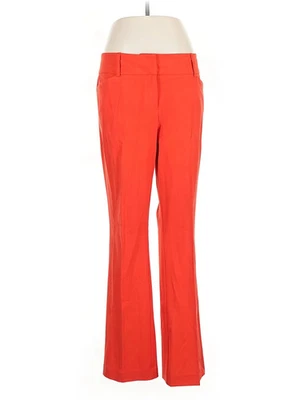 7th Avenue Design Studio New York & Company Women Orange Dress Pants 10 - Image 1 of 4