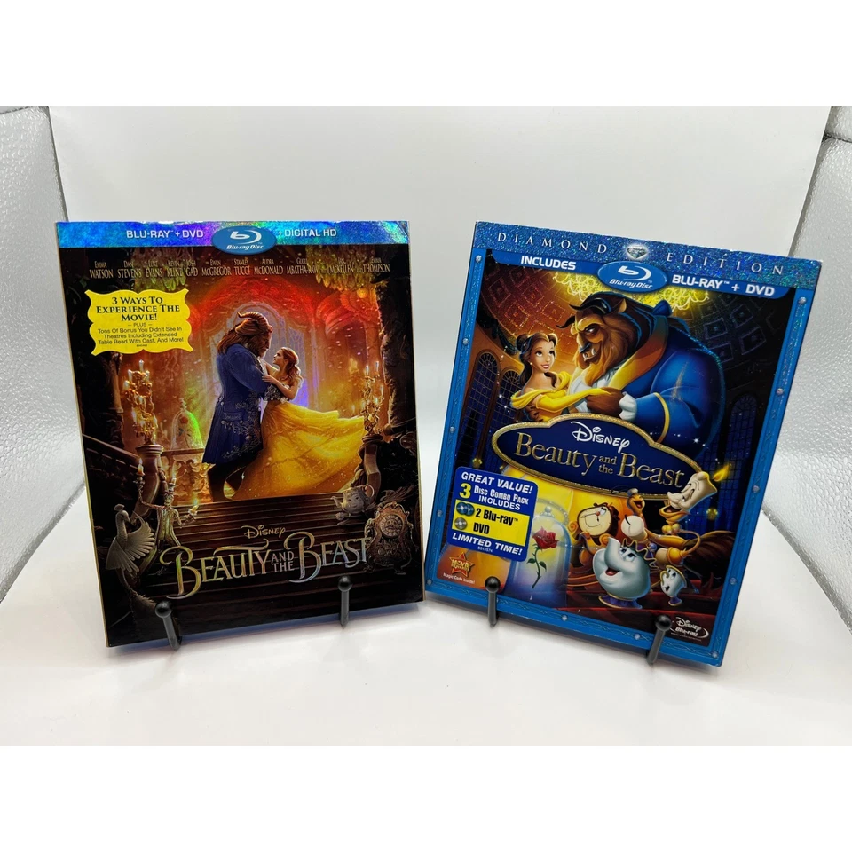 Disney Beauty and the Beast - Animated & Live Action Blu-Ray & DVD Slipcovers - Image 1 of 1