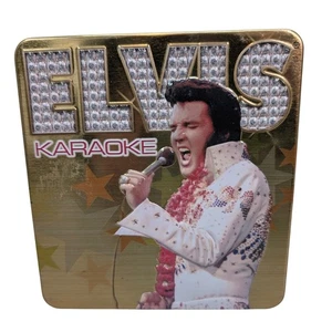 Elvis Karaoke 3 CD Set in Collectors Tin Sealed Bonus Door Hanger 48 Songs - Bild 1 von 8