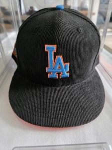 Los Angeles Dodgers 60th Anniversary Side Patch Corduroy New Era 59Fifty Fitted - Picture 1 of 8