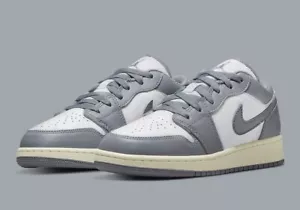 NEW Air Jordan 1 Low (GS) Sz 5.5Y/WMNS Sz 7 Stealth/White 553560-053 FAST SHIP - Picture 1 of 8