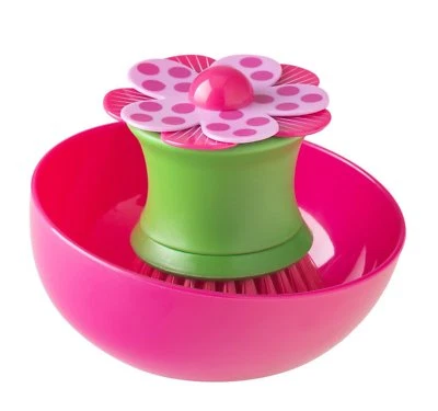 Vigar 8063 Rosa Palma Plato Cepillo Soporte Lavavajillas Cocina Flor Europea  Foto 1 de 4