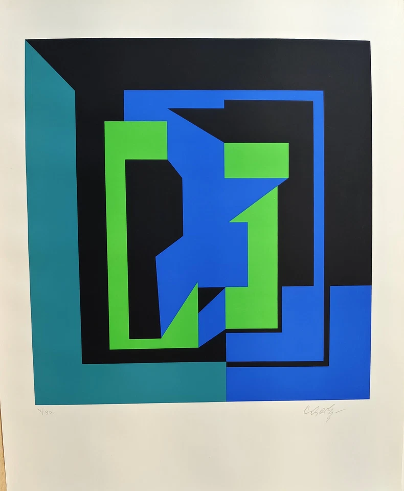 Victor Vasarely (1906-1997) "Ohne Titel II" - Bild 1 von 2