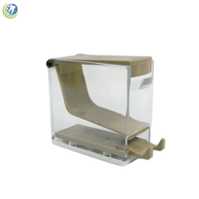 Dental Cotton Roll Dispenser Holder Organizer Convenient Press Type Beige - Image 1 of 4